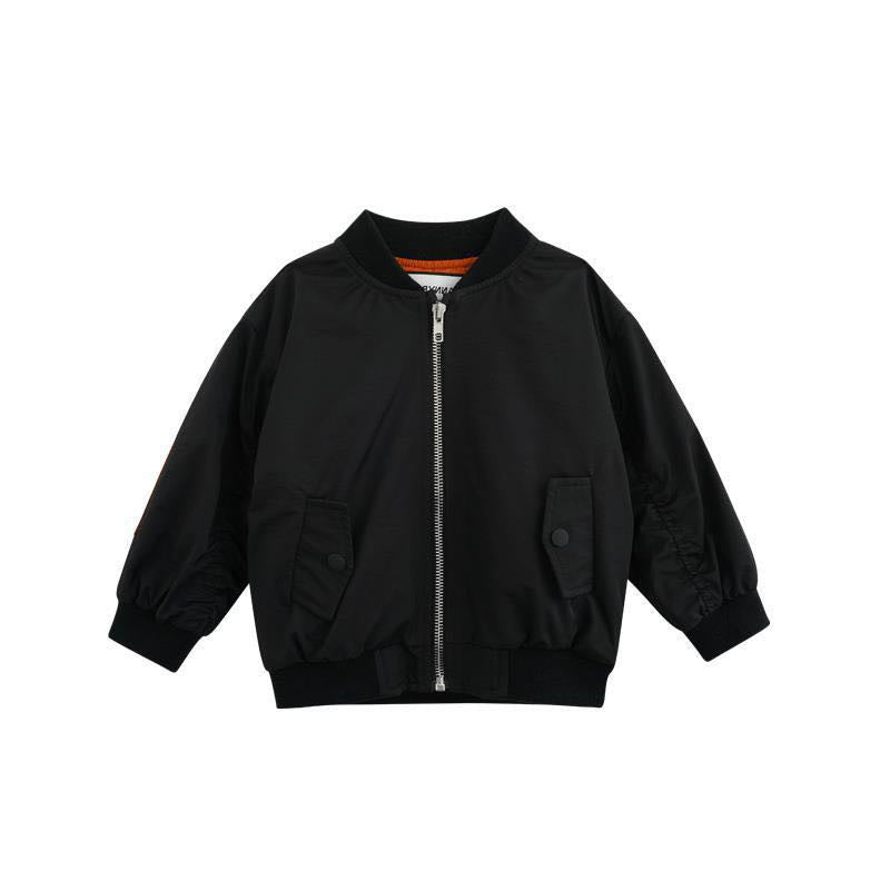 Boys Coat Children's PU Jacket Fashio