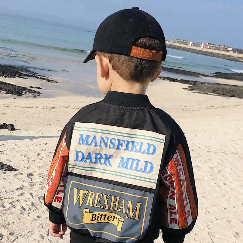 Boys Coat Children's PU Jacket Fashio